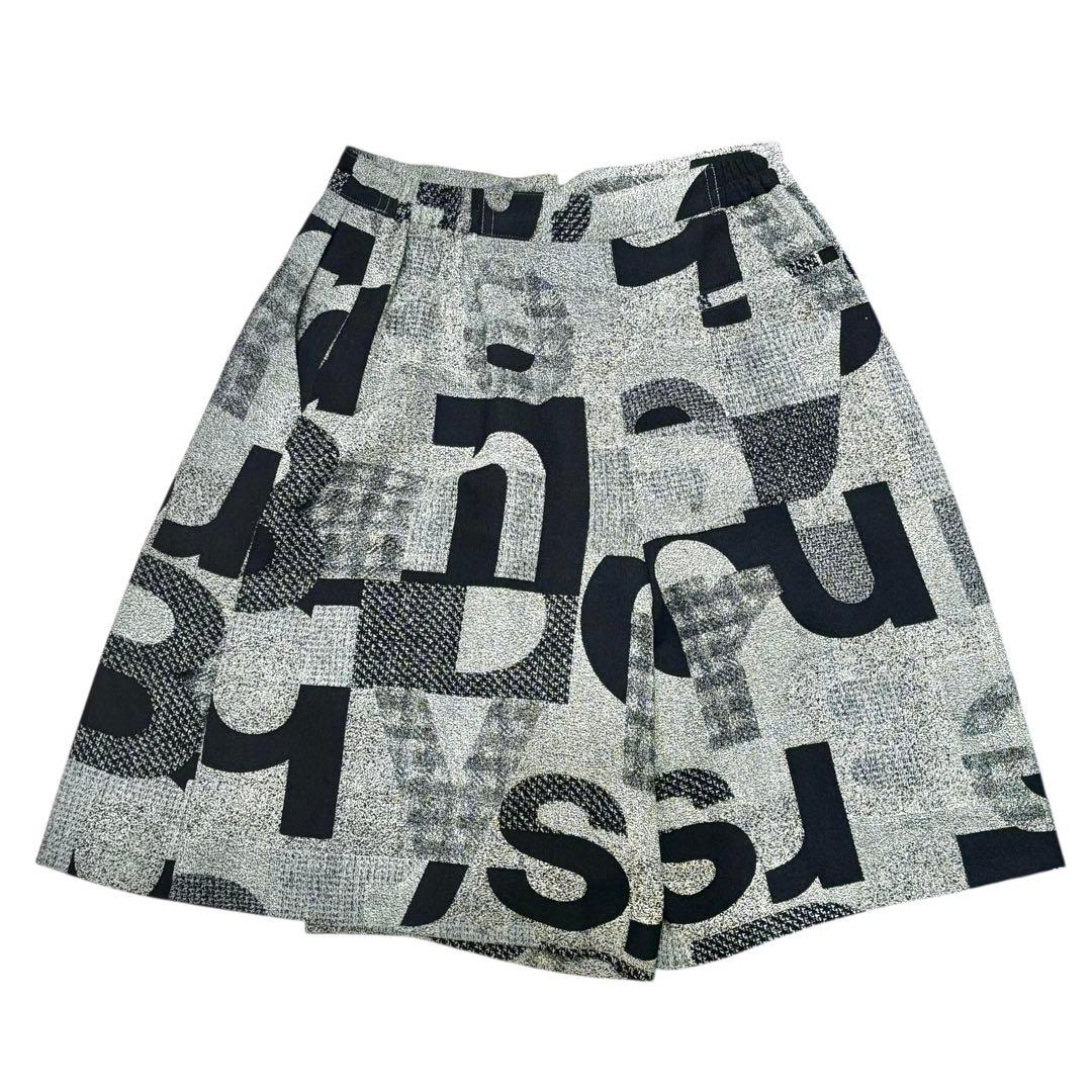 美品 Burberrys バーバリー ロゴ 英字 キュロット スカート ゴルフ