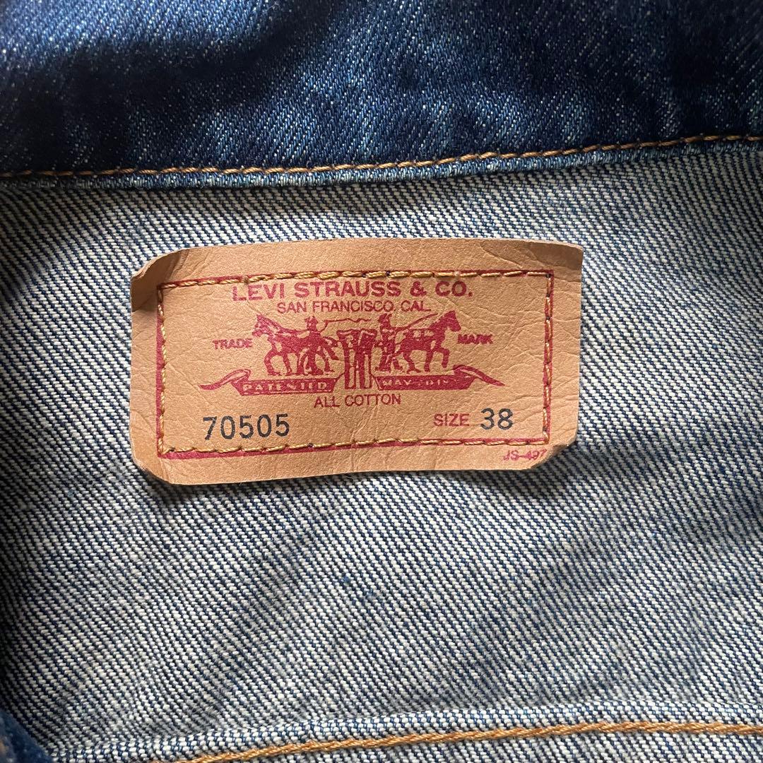 Levi's 70505 ダークブルー デニムジャケット サイズ38