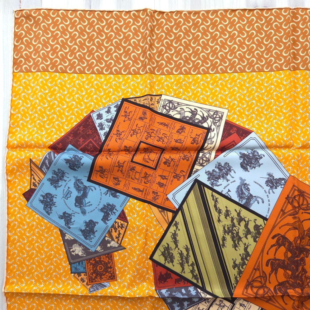 HERMES カレ90 A Cheval sur mon Carre スカーフ