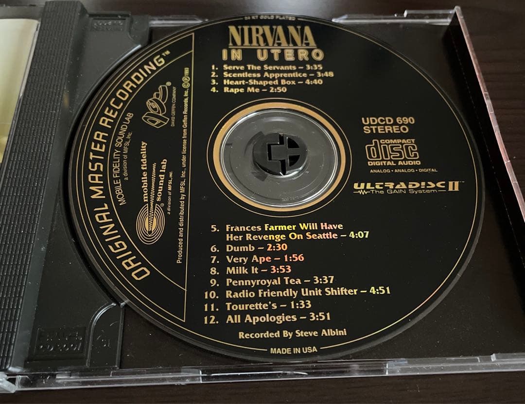 ニルヴァーナ Tシャツ & CD 24 gold disc NIRVANA