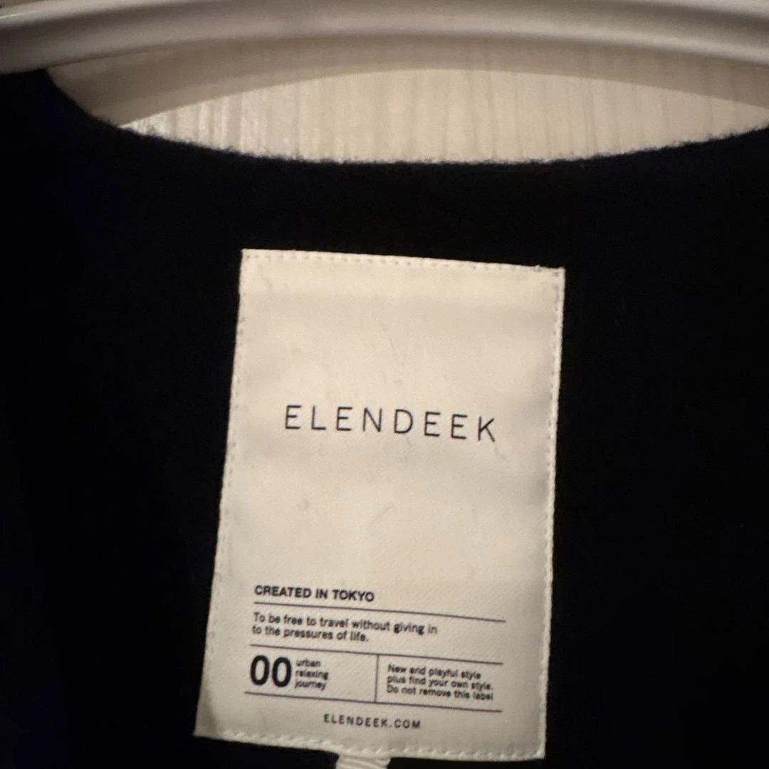 ELENDEEK コクーンショートコートブラックジャケット サイズ00美品