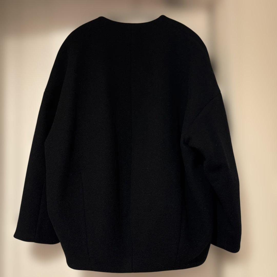 ELENDEEK コクーンショートコートブラックジャケット サイズ00美品