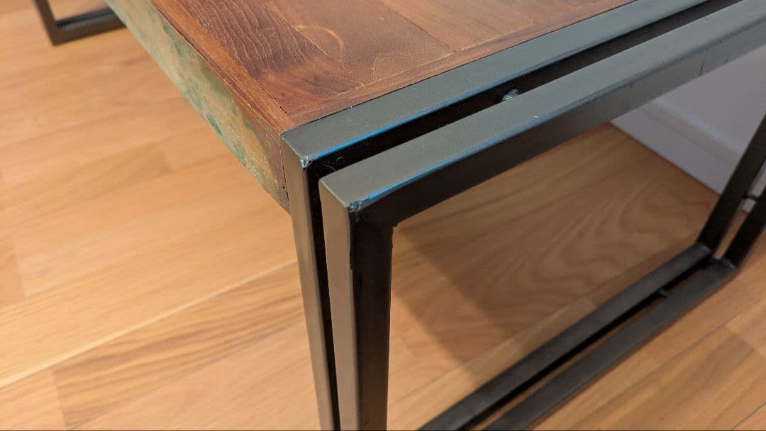 【神戸市 手渡し値引有】js furniture 木製天板 ローテーブル