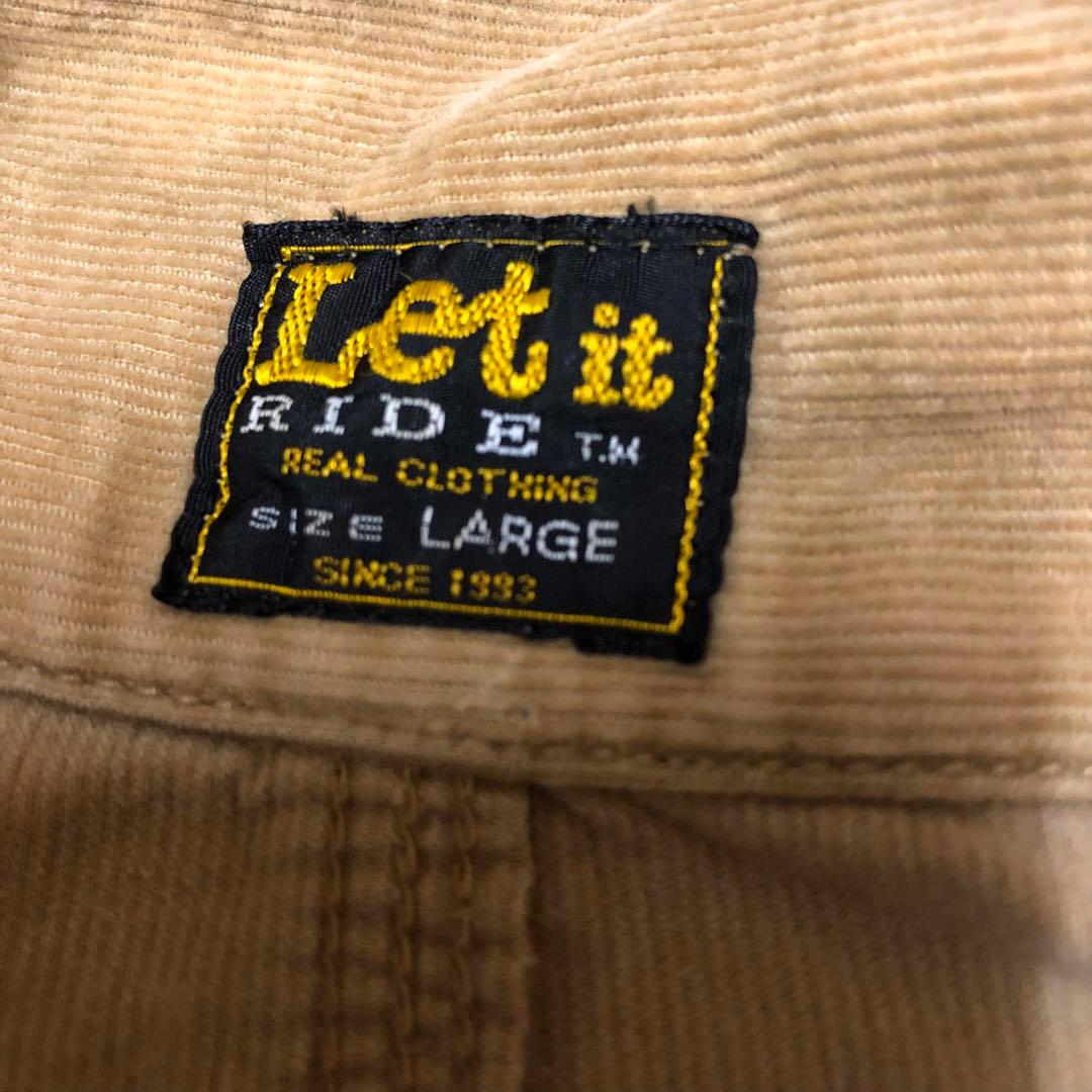 Let it Ride メンズL コーデュロイジャケット カバーオール 薄手