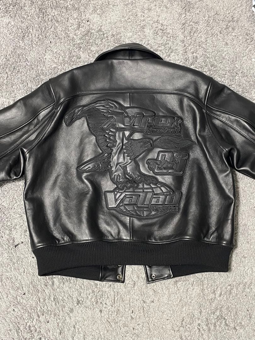 ジャケット・アウター AVIREX VARSITY LEATHER JACKET for VALLAD