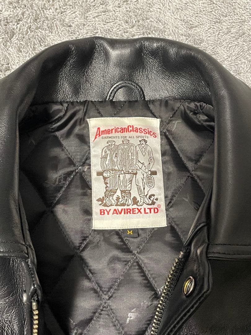 ジャケット・アウター AVIREX VARSITY LEATHER JACKET for VALLAD