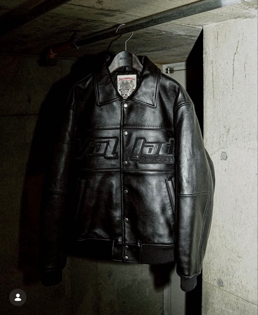 ジャケット・アウター AVIREX VARSITY LEATHER JACKET for VALLAD