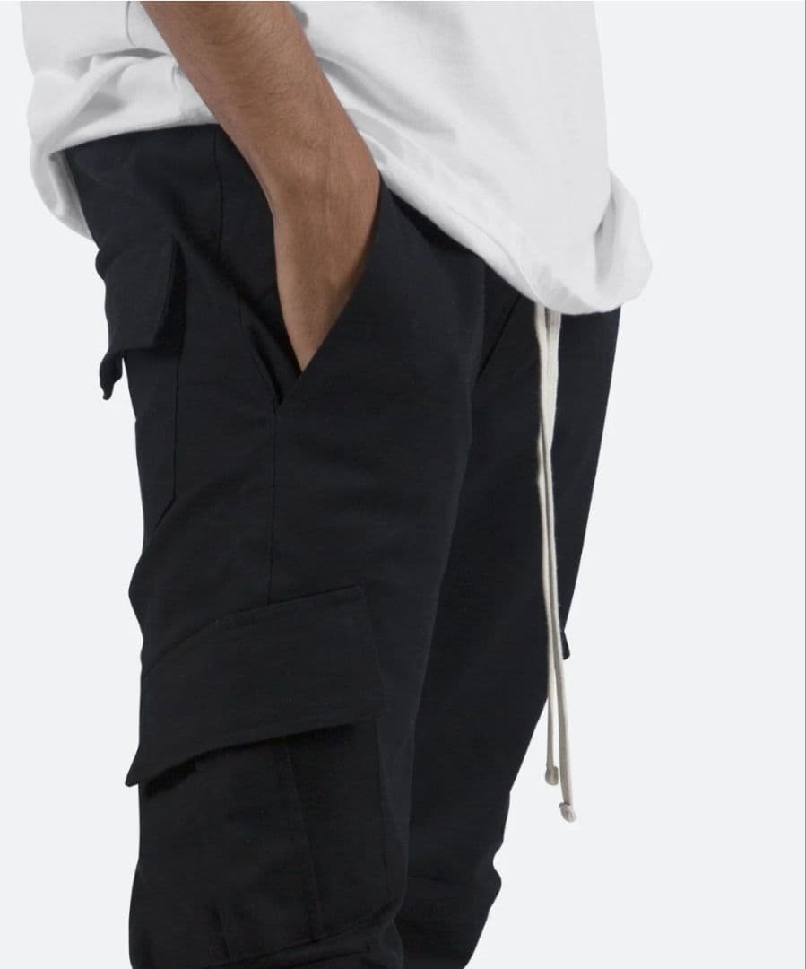 パンツ mnml ZIP CARGO DRAWCORD PANTS / BLACK10