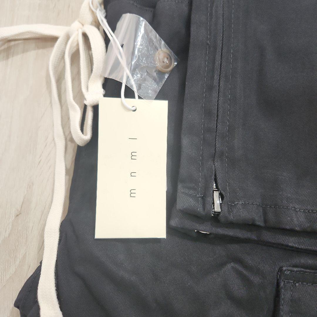 パンツ mnml ZIP CARGO DRAWCORD PANTS / BLACK10