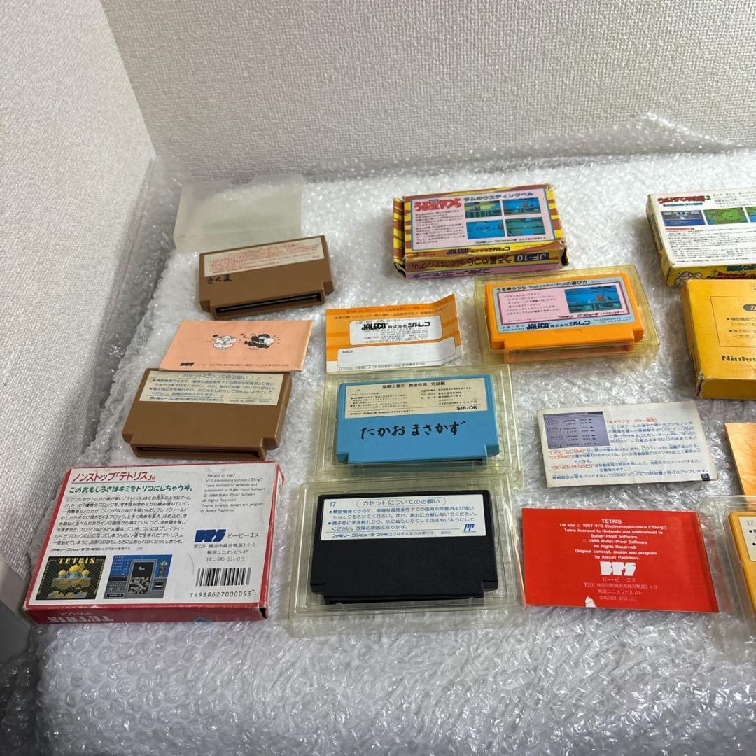 ファミリーコンピュータ ソフト セット販売 うる星やつら,マリオ,テトリス,他
