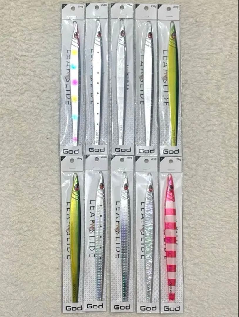 【新品未使用品】ロングジグ God 250g メタルジグ 10個セット