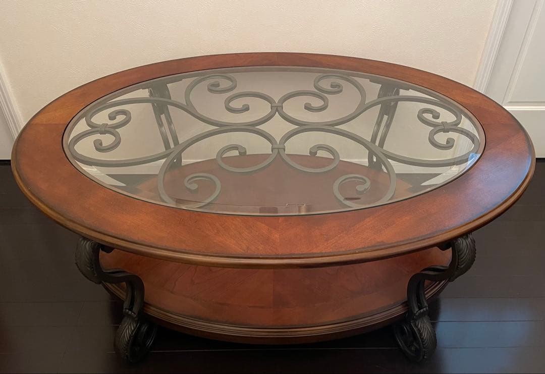 アシュレイ Ashley Nestor Coffee Table ガラステーブル