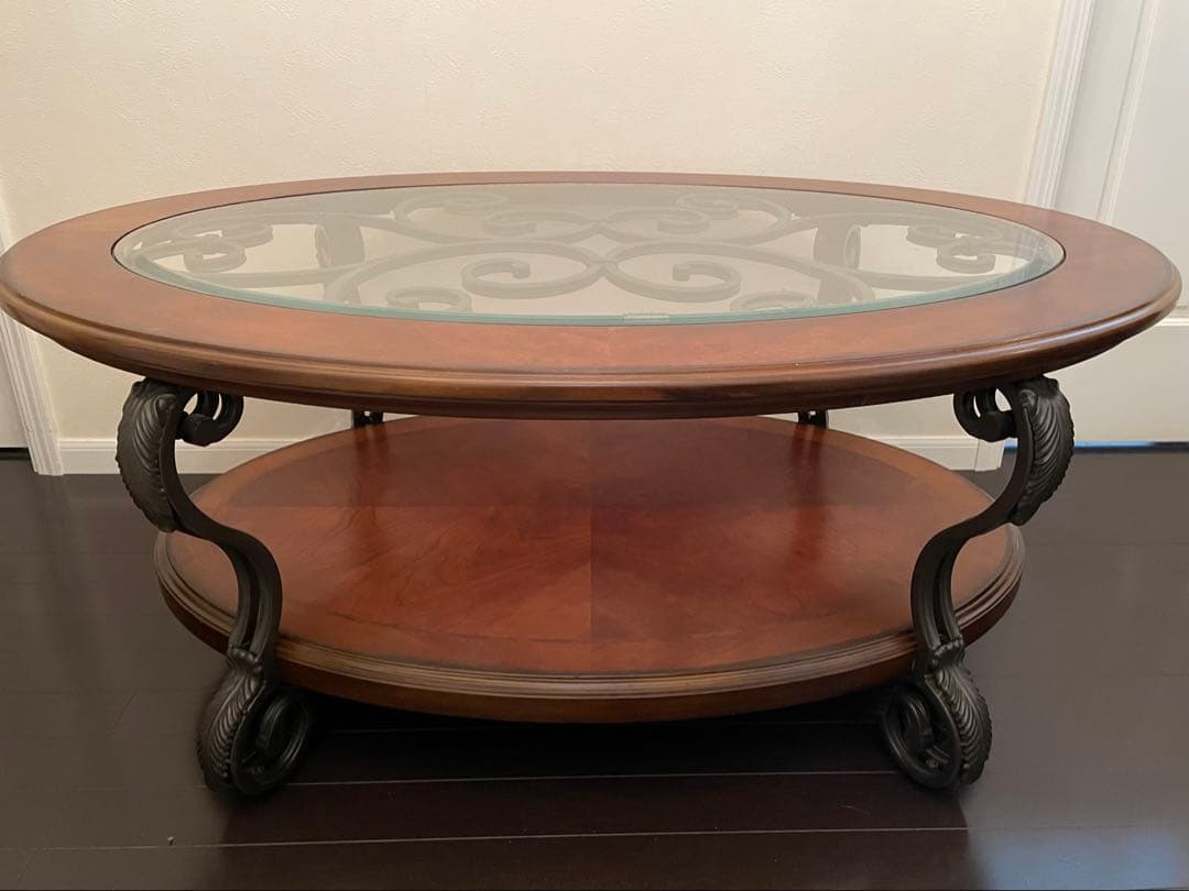 アシュレイ Ashley Nestor Coffee Table ガラステーブル