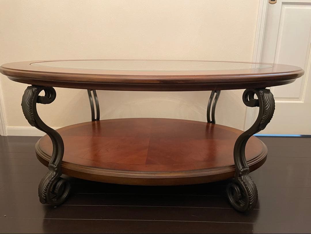 アシュレイ Ashley Nestor Coffee Table ガラステーブル