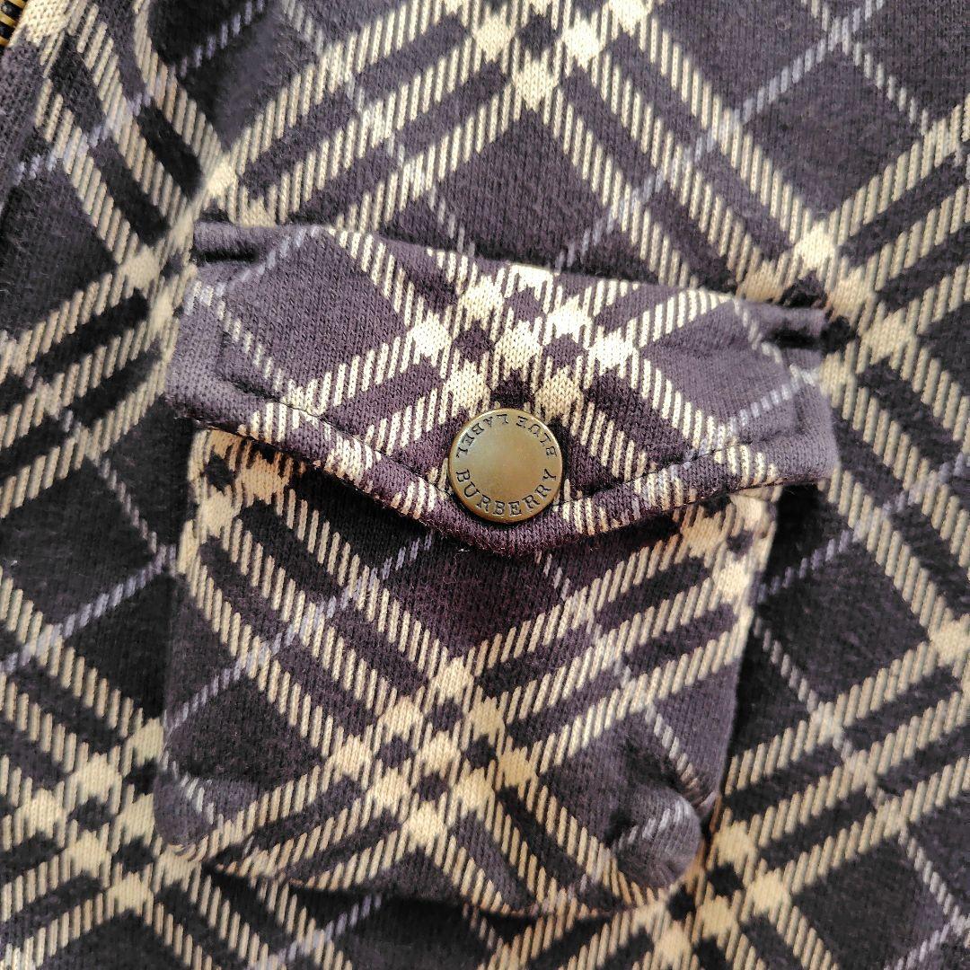BURBERRY BLUE LABEL チェック柄パーカー