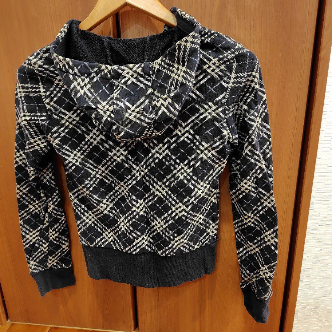 BURBERRY BLUE LABEL チェック柄パーカー