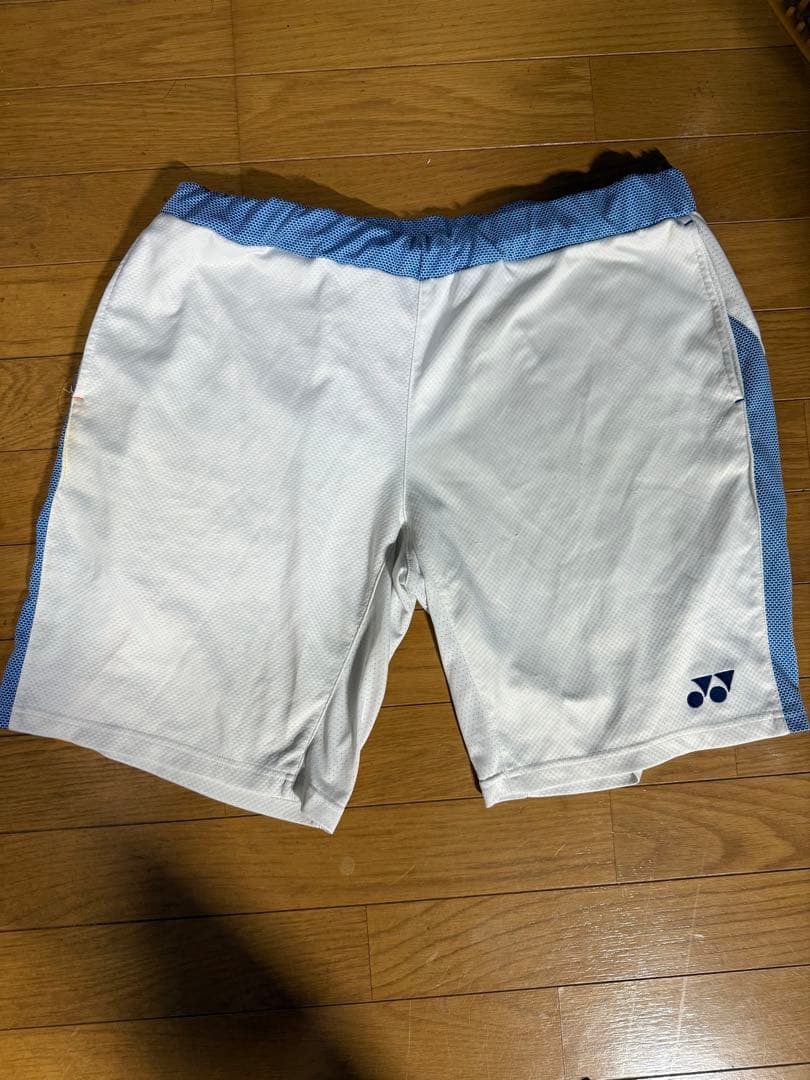 【超激レア品】 ヨネックスリーチョンウェイ モデル ハーフパンツ 白 XL