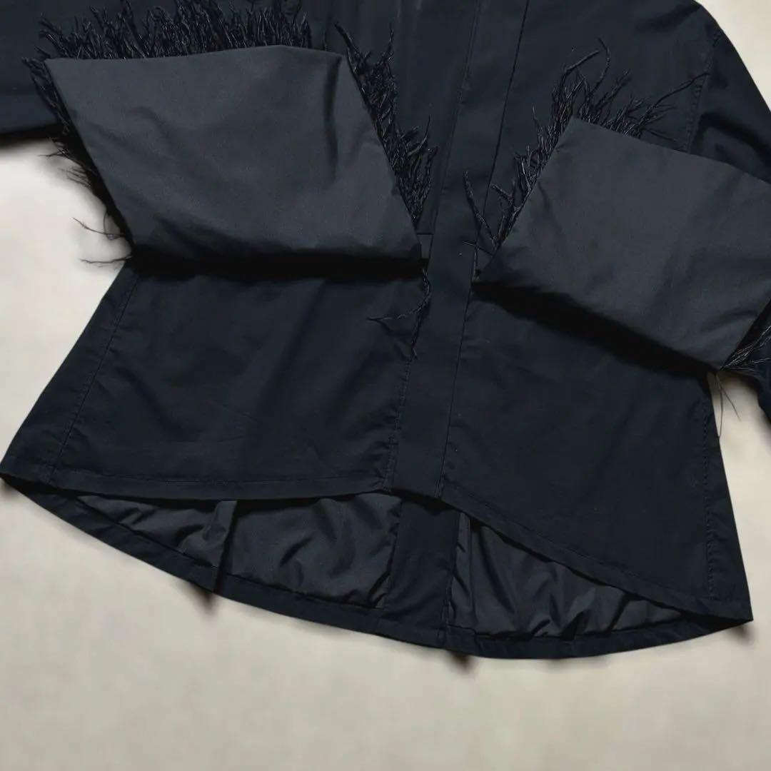 【美品✨近年】TOGA ストレッチブロードブラウス フェザー トーガ