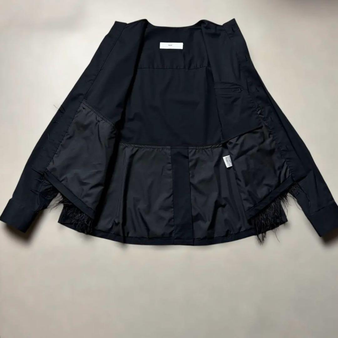 【美品✨近年】TOGA ストレッチブロードブラウス フェザー トーガ