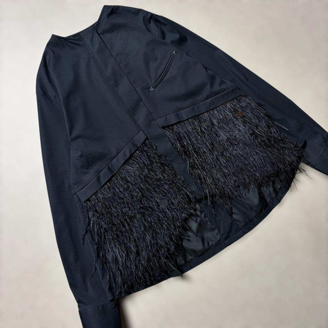 【美品✨近年】TOGA ストレッチブロードブラウス フェザー トーガ