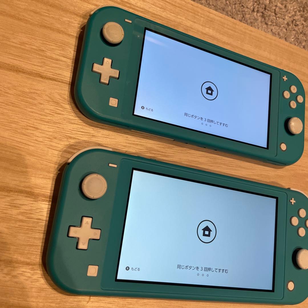 Nintendo Switch Lite ターコイズ　訳あり　2台セット