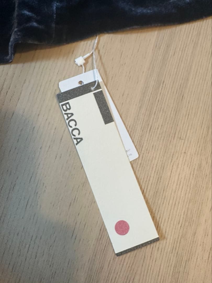 新品！bacca ベルベット ビスチェ ・ダークブルー