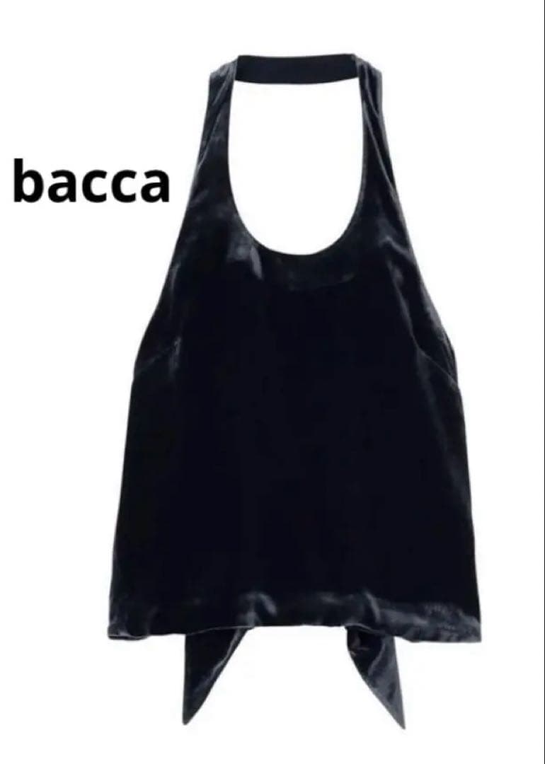 新品！bacca ベルベット ビスチェ ・ダークブルー