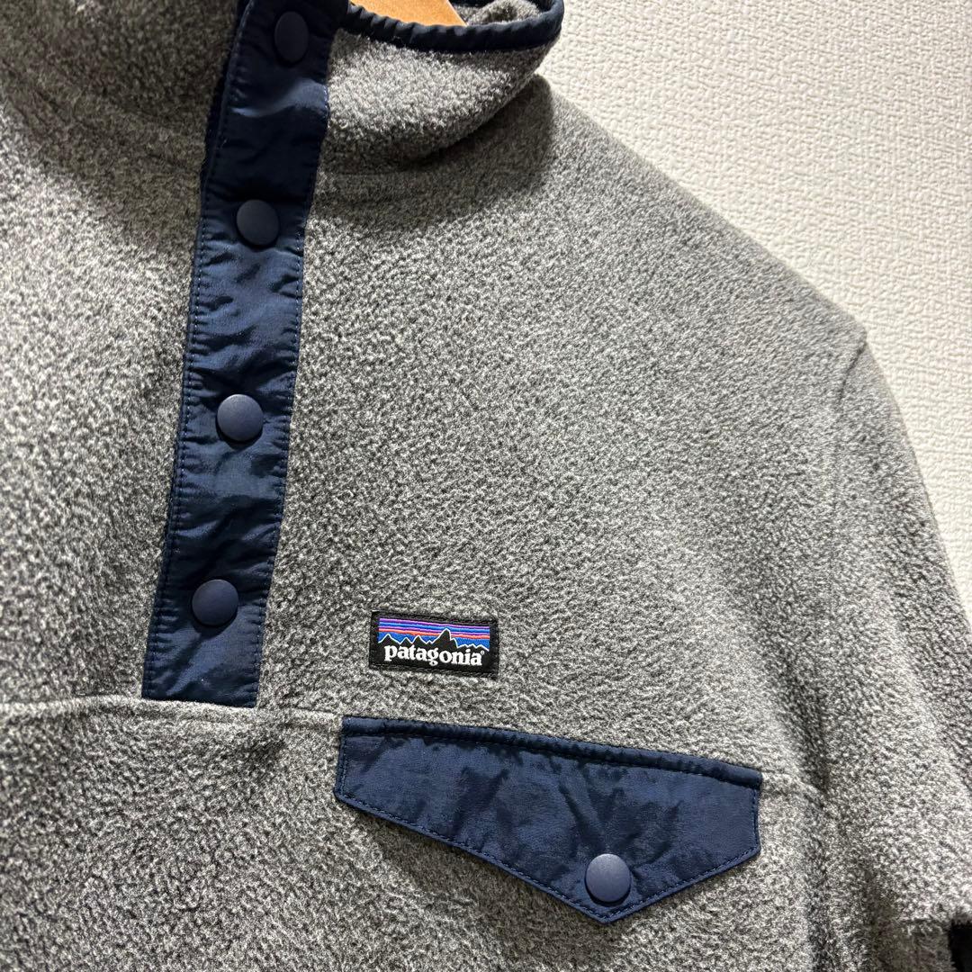 Patagonia シンチラ ライトウェイト スナップT ボーイズXL グレー