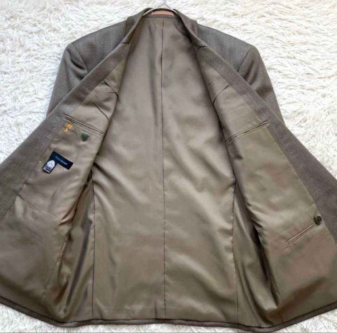 ダブルブレスト チャコールグレー スーツ セットアップ 70s~80s