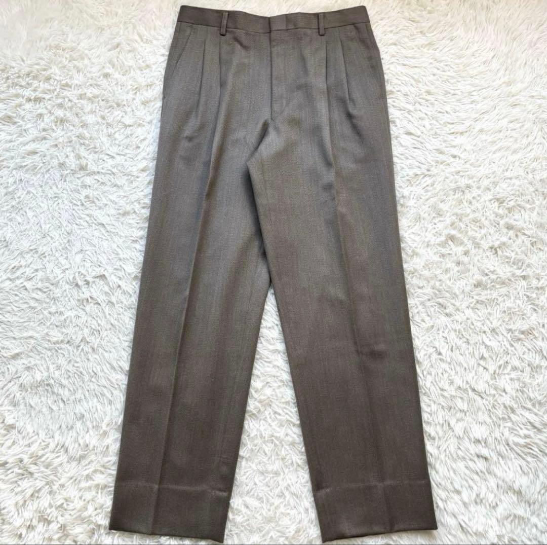 ダブルブレスト チャコールグレー スーツ セットアップ 70s~80s