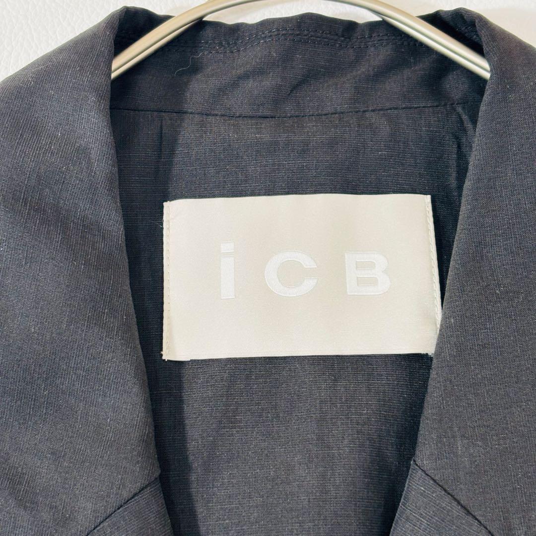 861 ICB ウォッシャブル ジレ ブラック 23SS 大きいサイズ ブラック