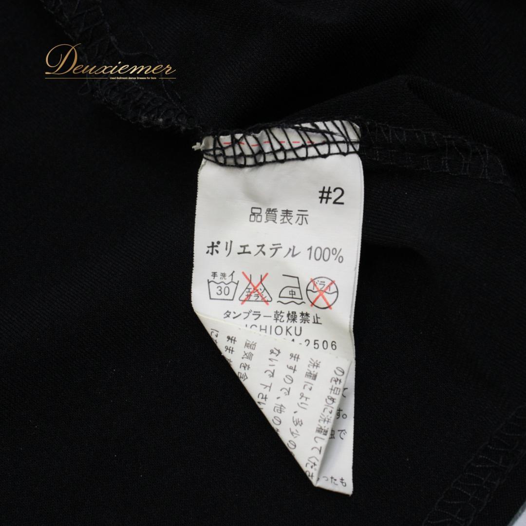 【美品 フラメンコ衣装】ブラック ICHIOKU ブラウス トップス 黒 リボン