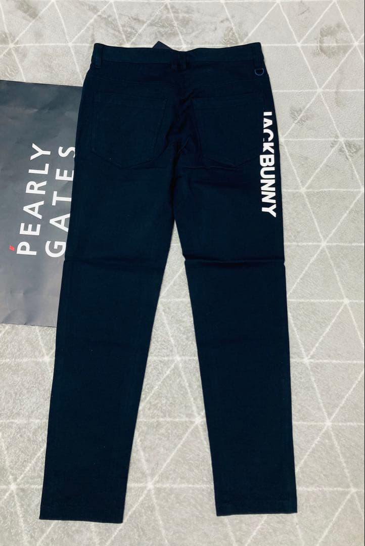 新品 パーリーゲイツ ジャックバニー 2WAYストレッチパンツ(5)サイズL/紺
