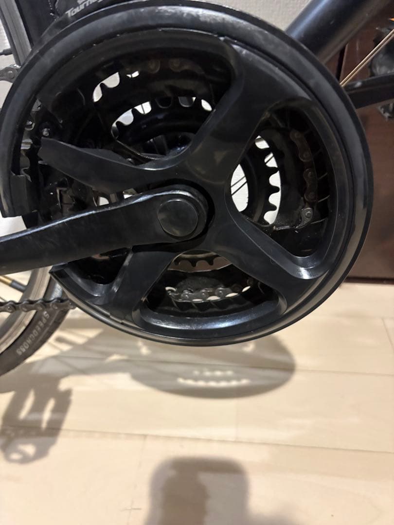 ブラック アルミロードバイク 700Cロードバイククロスバイク引き取り限定