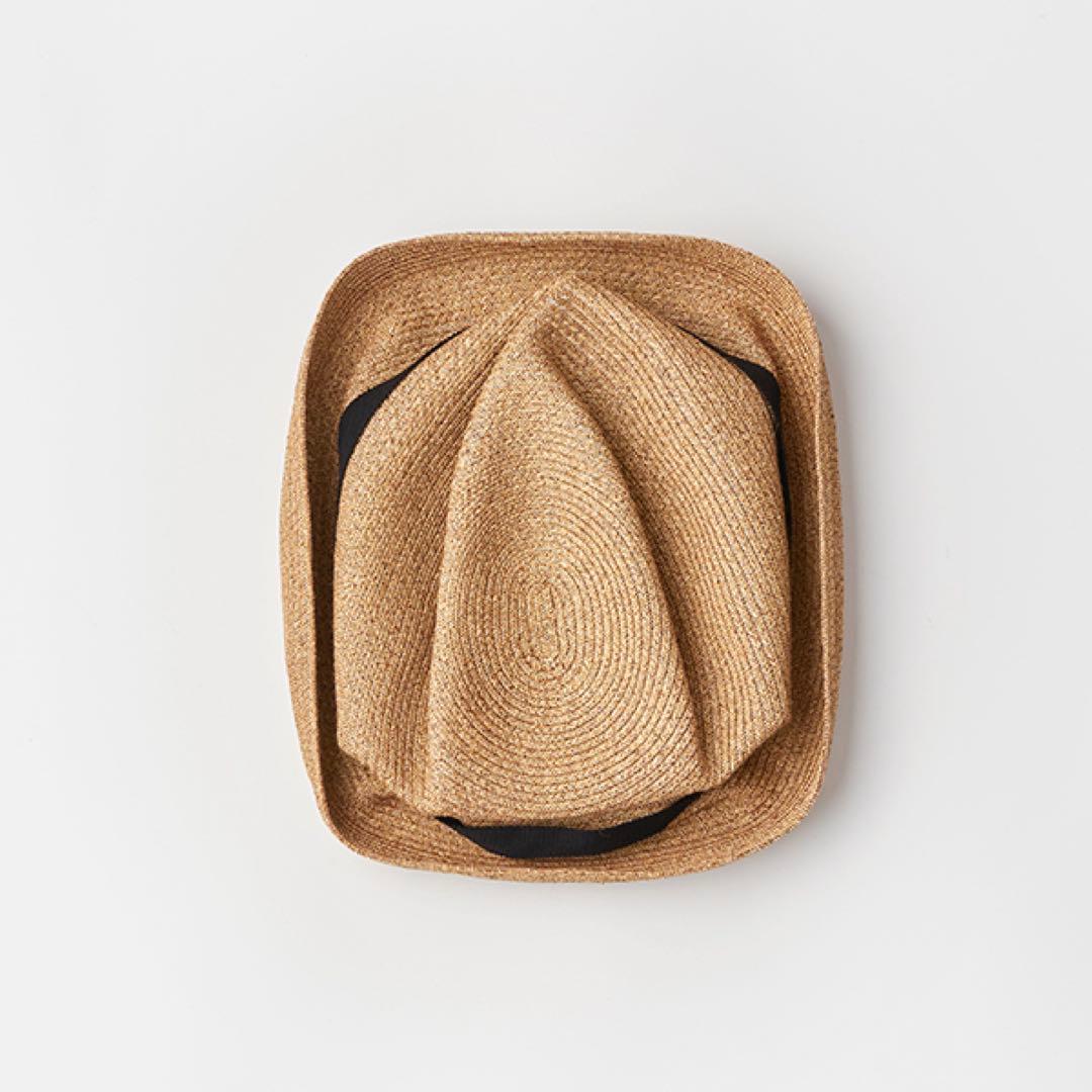 【未使用近】定価19,250円 BOXED HAT 7cm brimgrosgr