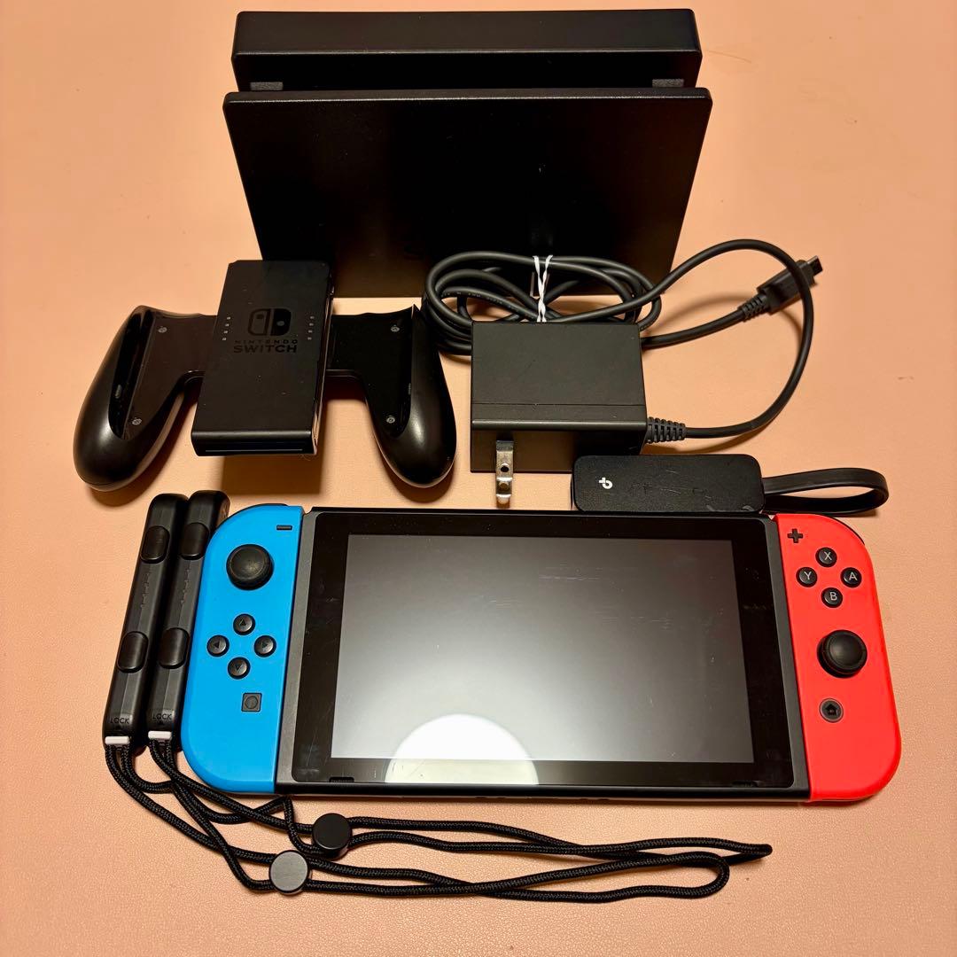 Nintendo Switch本体（バッテリー強化版）+有線LANアダプタ付き