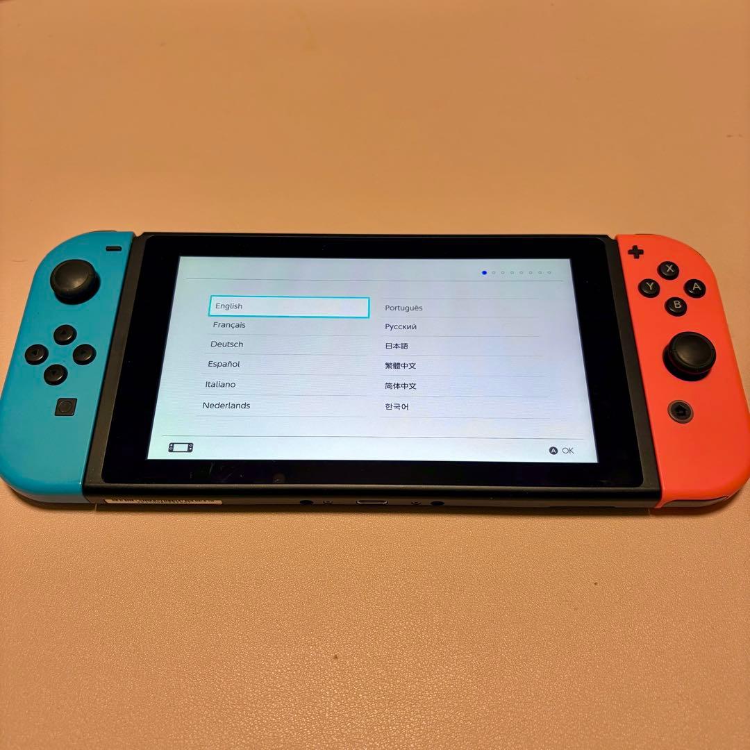 Nintendo Switch本体（バッテリー強化版）+有線LANアダプタ付き