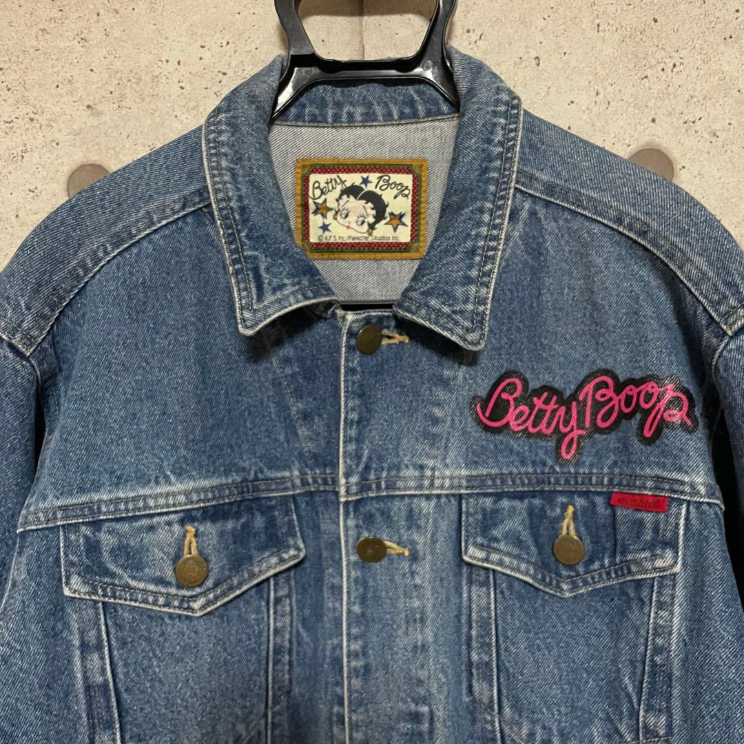 【ヴィンテージ古着】ベティブープ ベティちゃん デニムジャケット Gジャン M