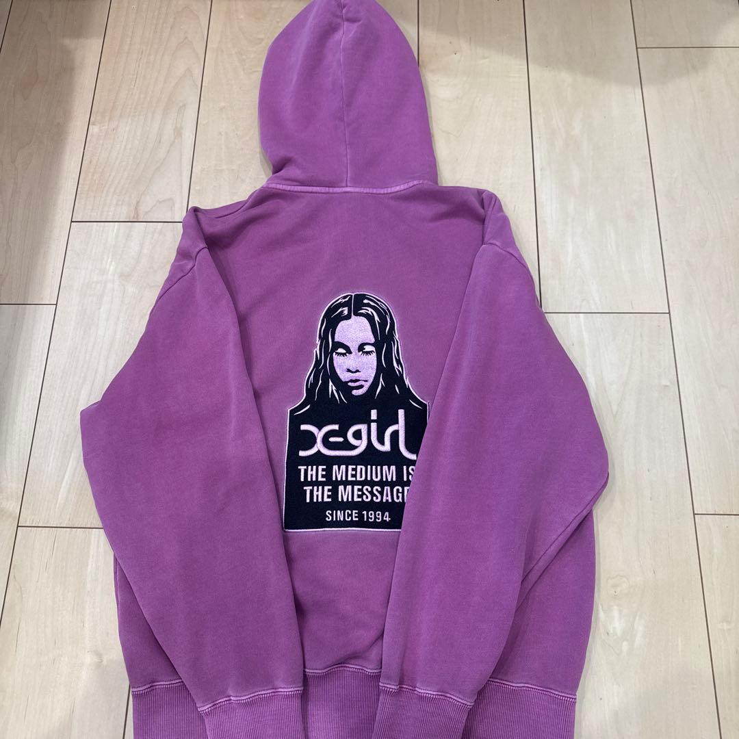 x-girl エックスガール ジップアップパーカー