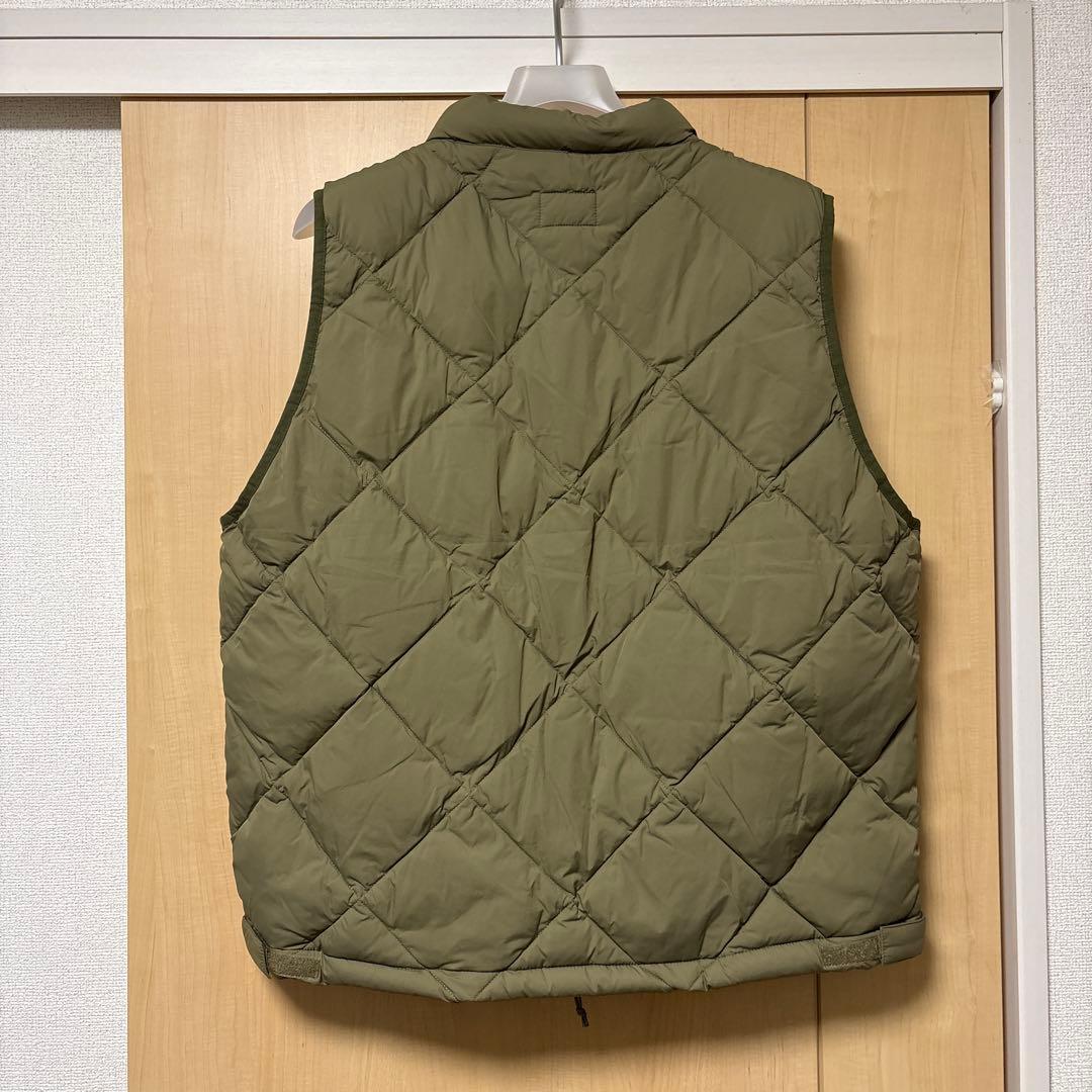 WAX カーキ ダウンベスト Lサイズ
