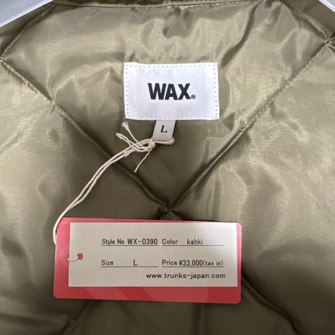 WAX カーキ ダウンベスト Lサイズ