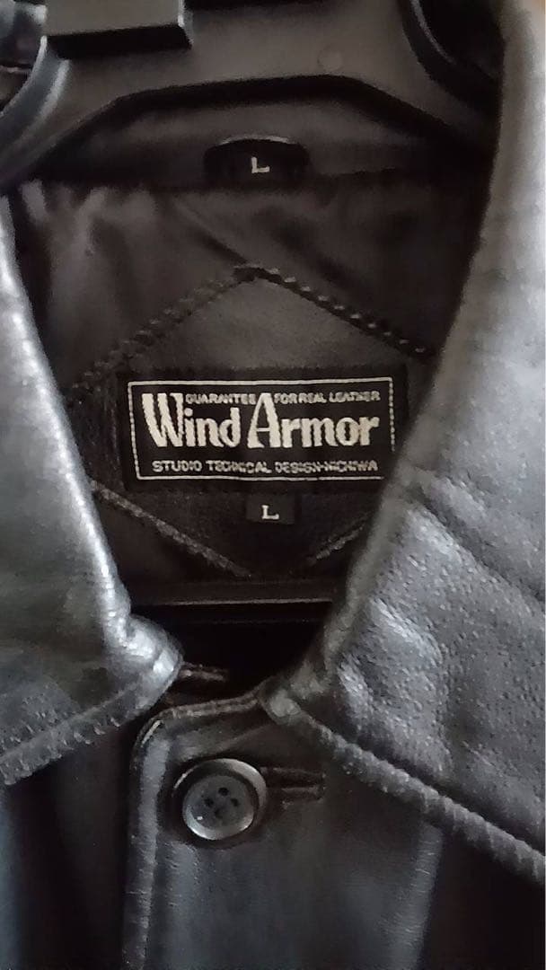 Wind Armor 羊革　ブラックレザージャケット Lサイズ