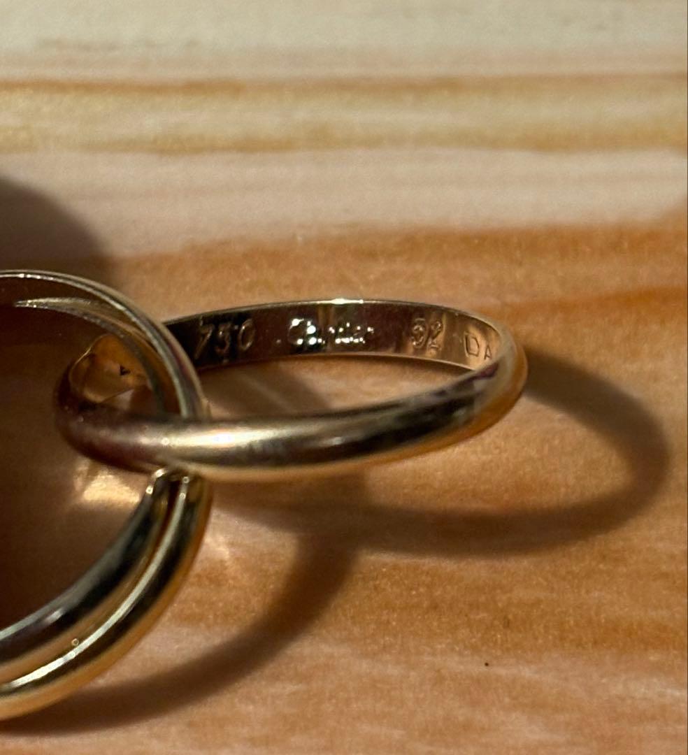 く*ら様 cartier カルティエ トリニティリング k18 52(12号)ヴ