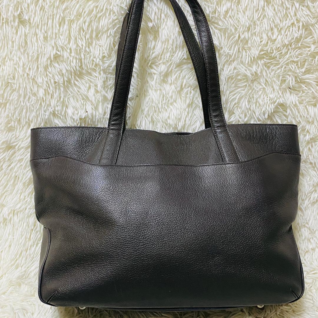 PELLE MORBIDA レザー トートバッグ 本革 ビジネスバッグ グレー