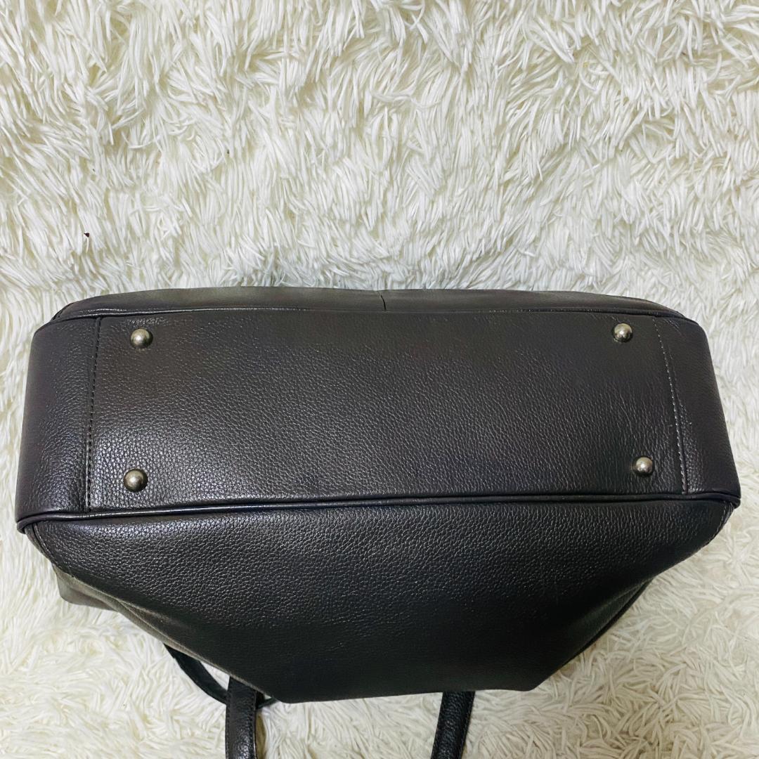 PELLE MORBIDA レザー トートバッグ 本革 ビジネスバッグ グレー