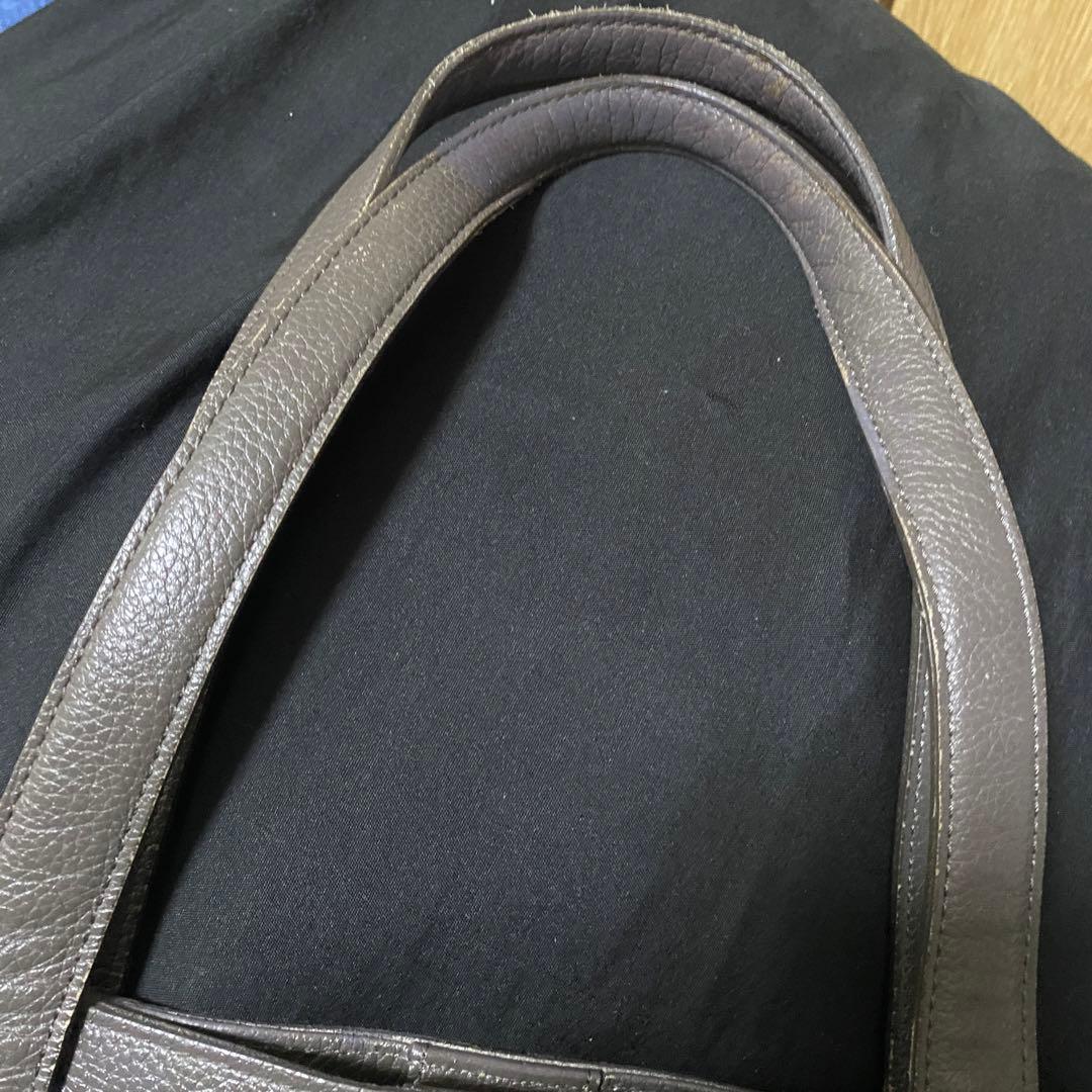 PELLE MORBIDA レザー トートバッグ 本革 ビジネスバッグ グレー