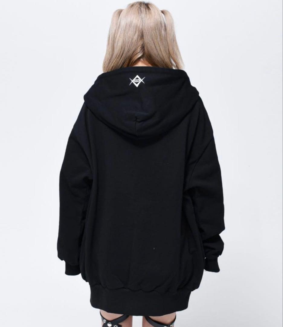 (最終値下げ)REFLEM BONEラインストーンZIPパーカー