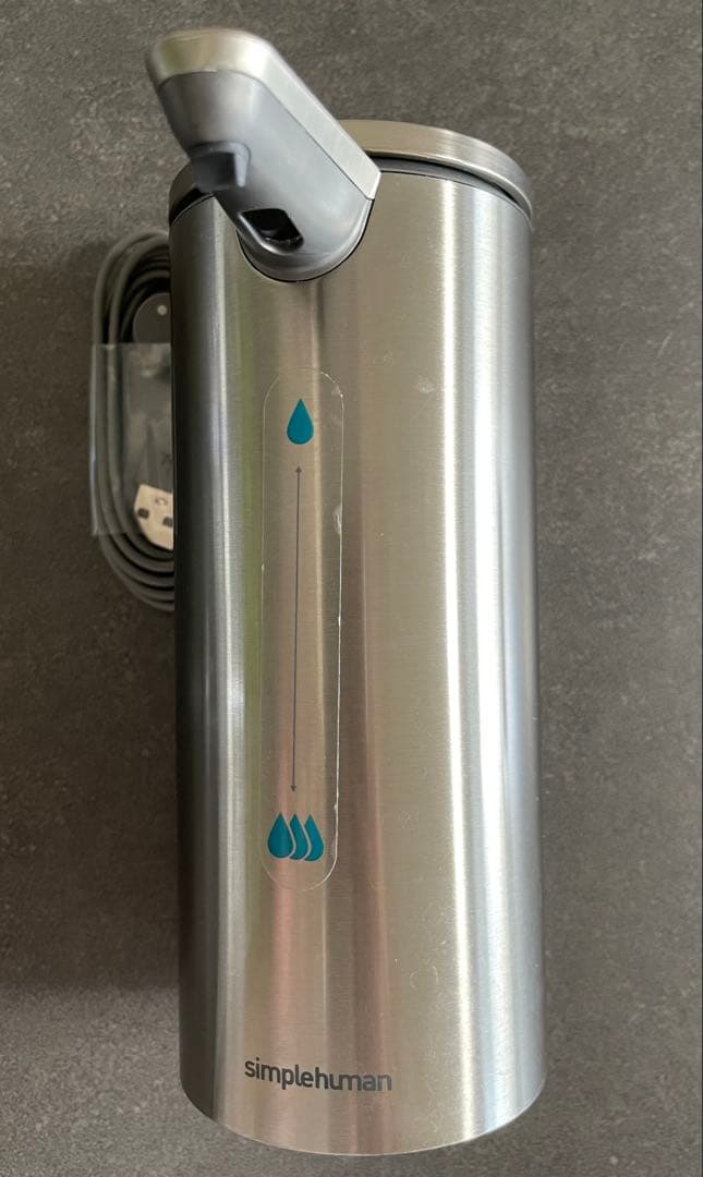 simplehuman ソープディスペンサー つや消しシルバー