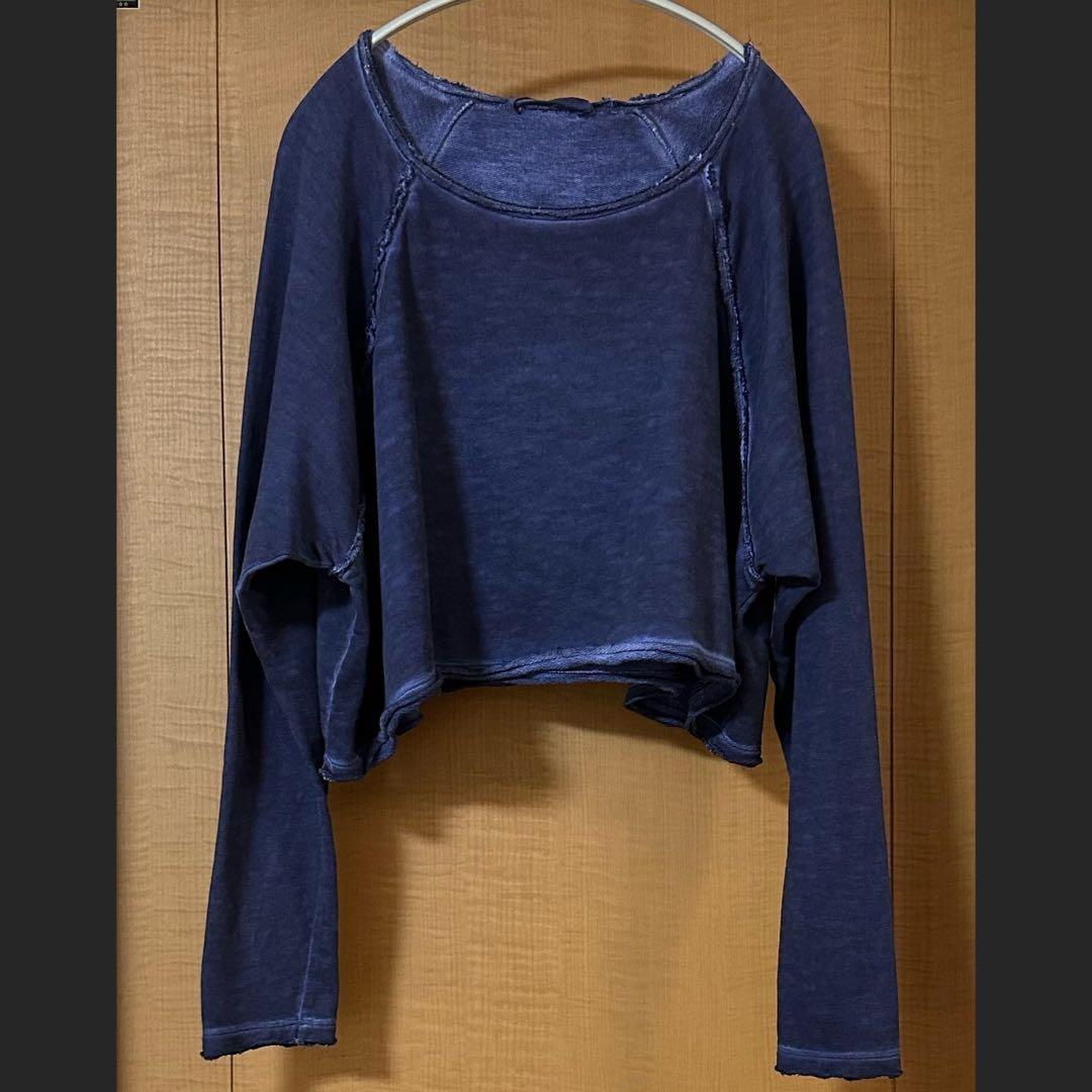 SALSATION サルセーション Crop Sweater ダークブルー S