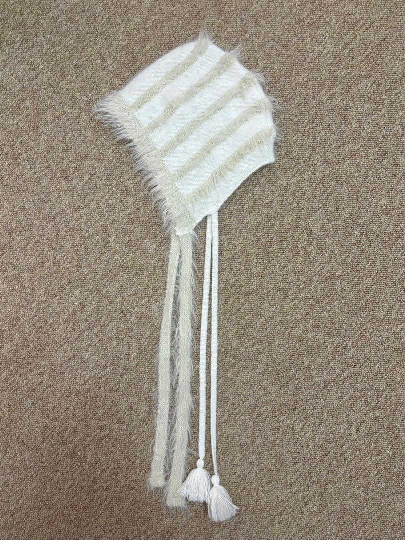 TYPESERVICE / Strap Fur Hat （Ivory）